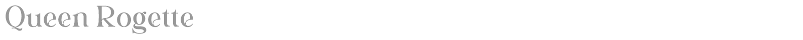 Queen Rogette font preview